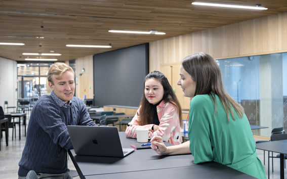 Students doing work in a team. Photo: Roope Kiviranta