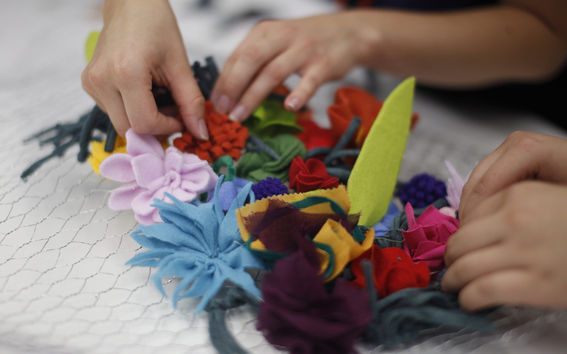 Pollinator's delight - a participatory art piece in progress.