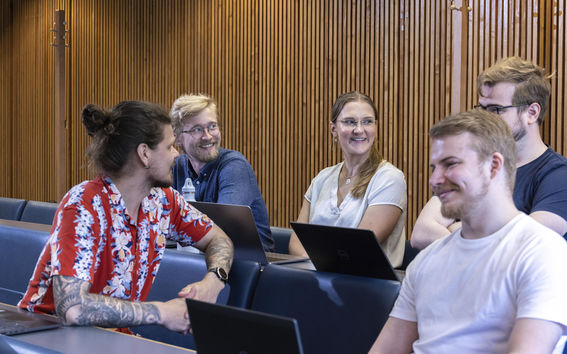 Students in a lecture hall