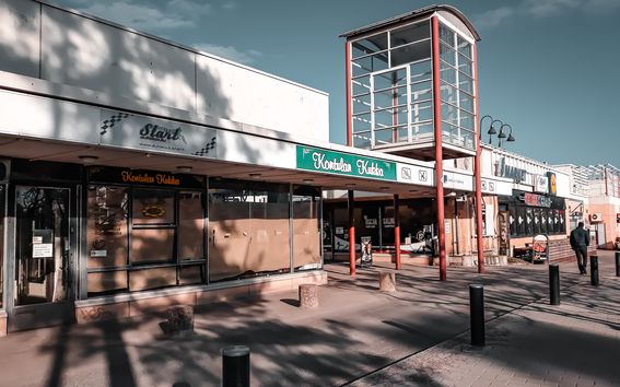 Kontulan keskusta, jonka suunnittelukilpailun aineistoa Eetu Mykkänen käytti diplomityössään