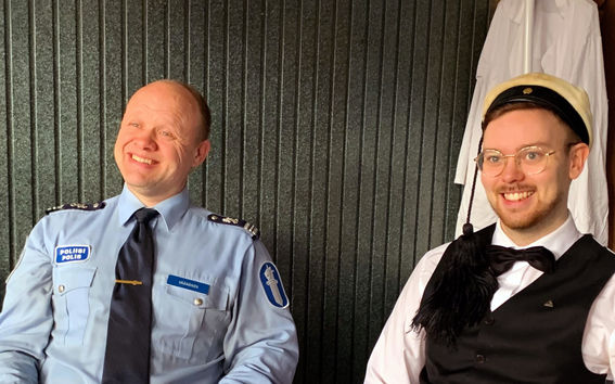 Hannu Väänänen vasemmalla ja Kyösti Alkio oikealla. Kuva: Kristian Hentula.