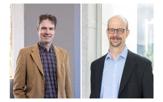 Tulevat dekaanit Kari Tammi ja Jussi Ryynänen.