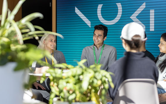 People at the Aalto International Talent event