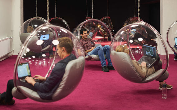 People sitting in Learning Centre
