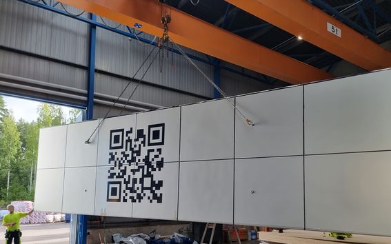 assembly of the first industrial element