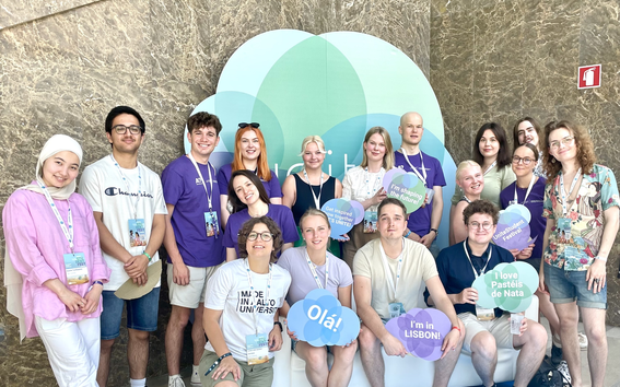 20 students from Aalto University at the Unite! Student Festival in Lisbon. 