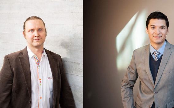 Professors Daniel Lindberg and Rodrigo Serna.