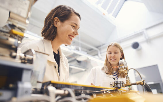 Aalto University researchers at work in the laboratory