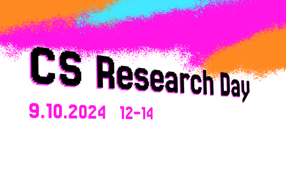 Text: CS Research Day 9.10.2024 12-14