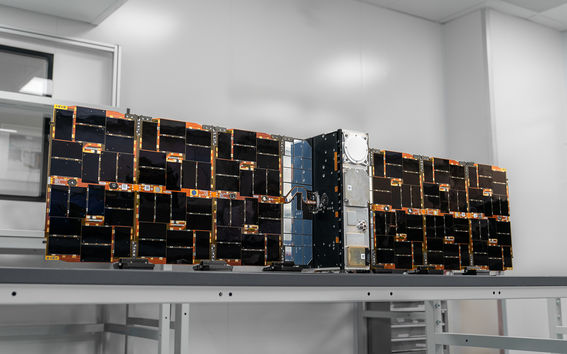 Milani CubeSat. In the Hera mission, Milani is one of two CubeSats that will be deployed to study the asteroid system of Didymos and Dimorphos. Image credit: Tyvak International