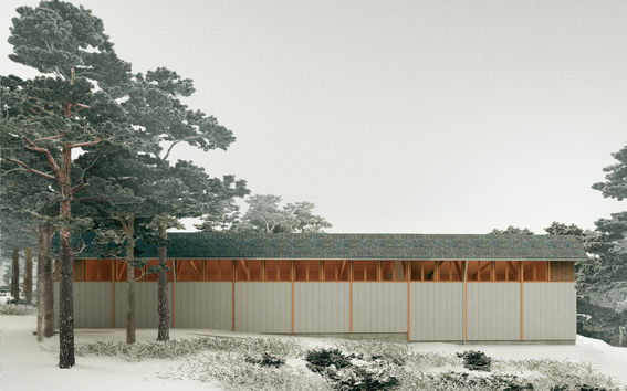 Closing Loops varastorakennus kiertotalousmateriaaleista