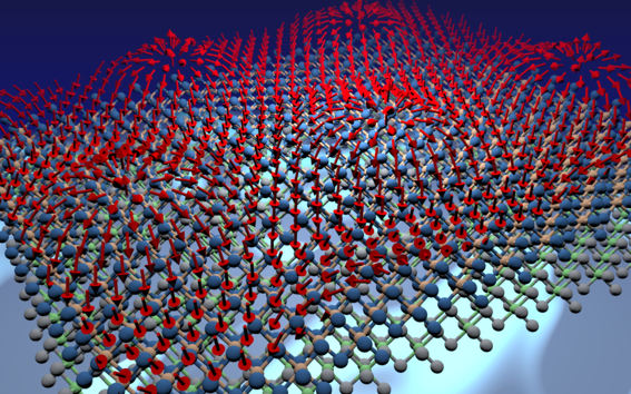 Illustration of van Der Waals materials in moiré 