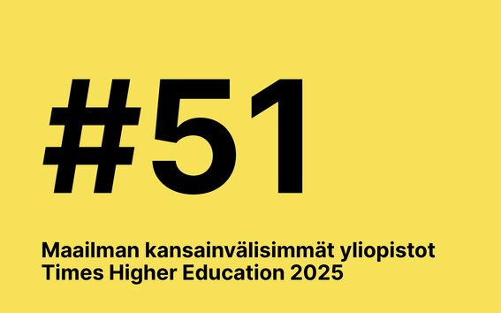 #51 Maailman kansainvälisimmät yliopistot Times Higher Education 2025