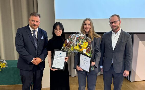 Vuoden Yritysjohtaja 2025 tilaisuudessa palkitut opiskelijat