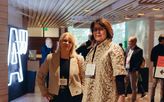 Pirkko Taskinen & Mirja Heiskari. Kuva: Kristian Presnal