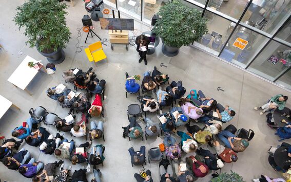 Photograph from the CS Grad Show