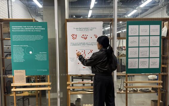 Interactive installation at the exhibition