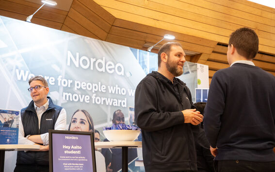 Nordea at Aalto Talent Expo 2025, photo by Matti Ahlgren