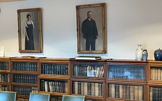 Portraits in a meeting room