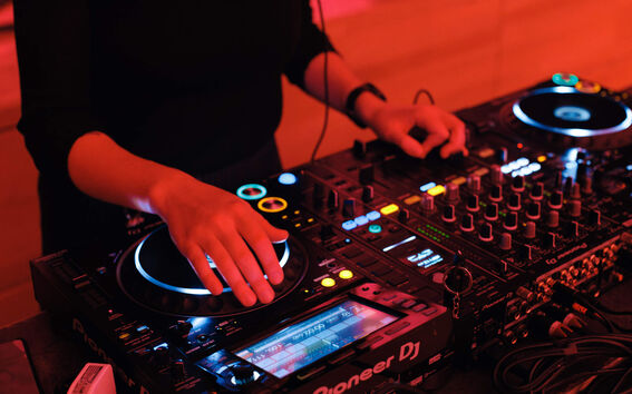 Photo of a dj set