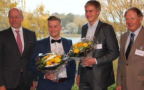 WEC Finland chair Lauri Virkkunen (left), Tuomas Vanhanen, Valtteri Vainio and Professori Jorma Routti.