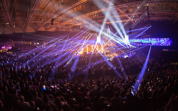 The opening show of Slush 2016.