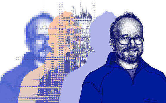 Professor Aleksi Bardy. Illustration: Annukka Mäkijärvi.