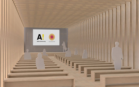 Kuva: Ideakilpailun voittajat ja maisema-arkkitehtuurin opiskelijat Antti Hannula ja Antti Rantamäki, Aalto-yliopisto.