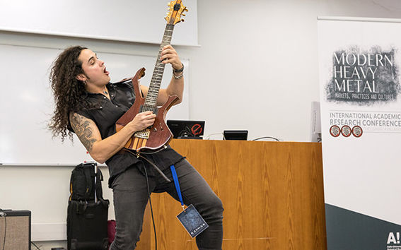 Erick Avila from Chile was one of the presenters in last year's Modern Heavy Metal Conference. Photo: Mikko Raskinen
