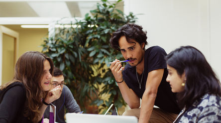 People working in group