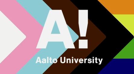 A! logo pride-taustalla