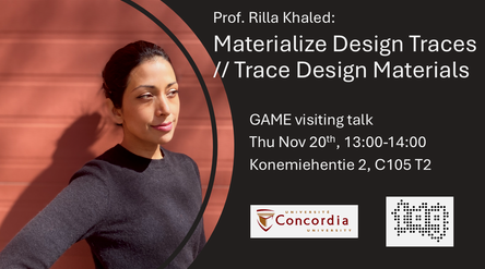 Rilla Khaled GAME visiting talk