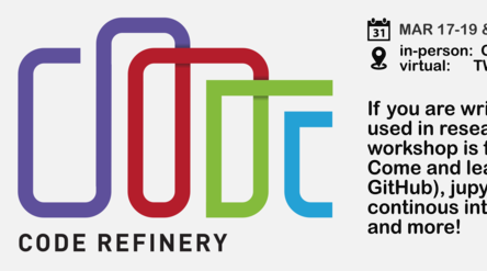 CodeRefinery, come and learn version control and reproducibility!