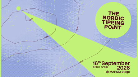 The Nordic Tipping Point visual showing the date and time