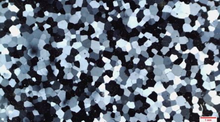 An image showing the grain structure of the VFG model ice. (Mohammad Izadi)