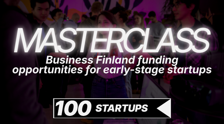 Promotional image for the third mastercall from the 100STARTUPS event