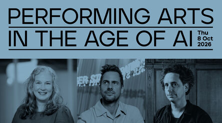 The event visual for Performing Arts in the Age of AI. 