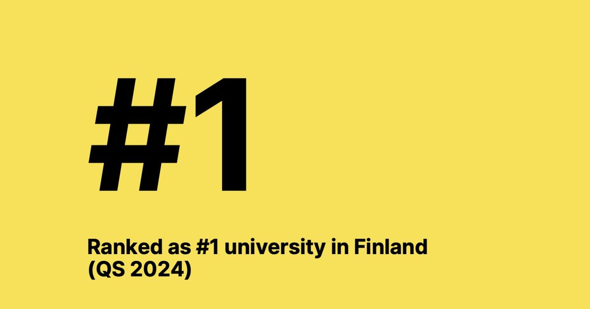 Finland Ranking Aalto University retains Finland’s #1 spot in QS ranking | Aalto University