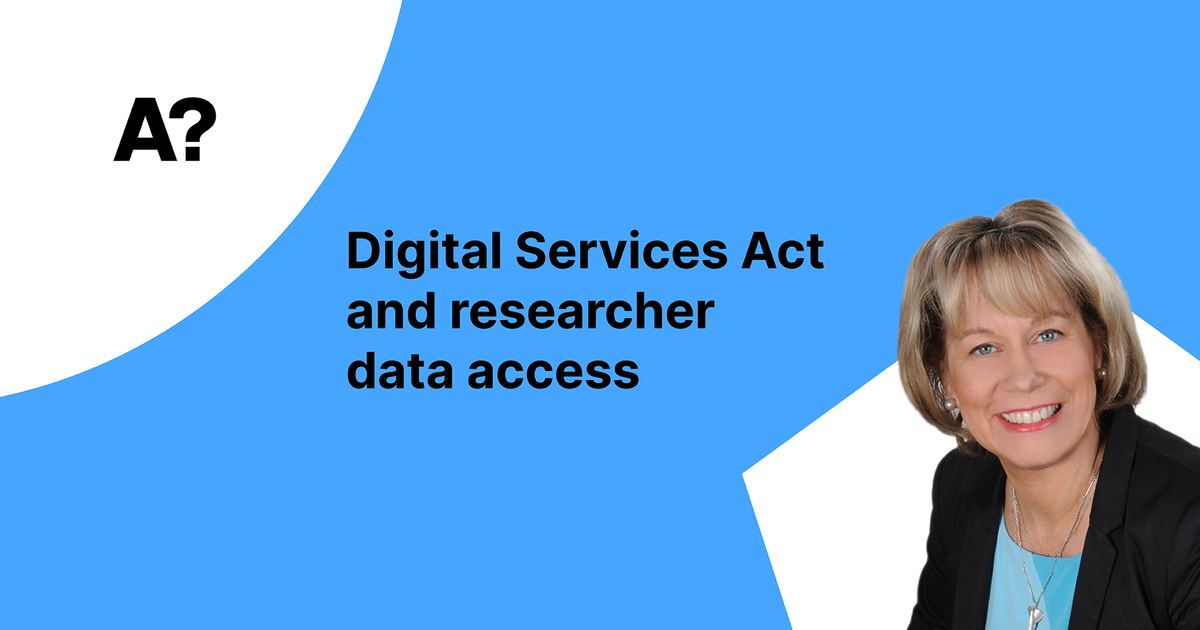 Digital Services Act and researcher data access, Nov 20, 2025 | Aalto ...