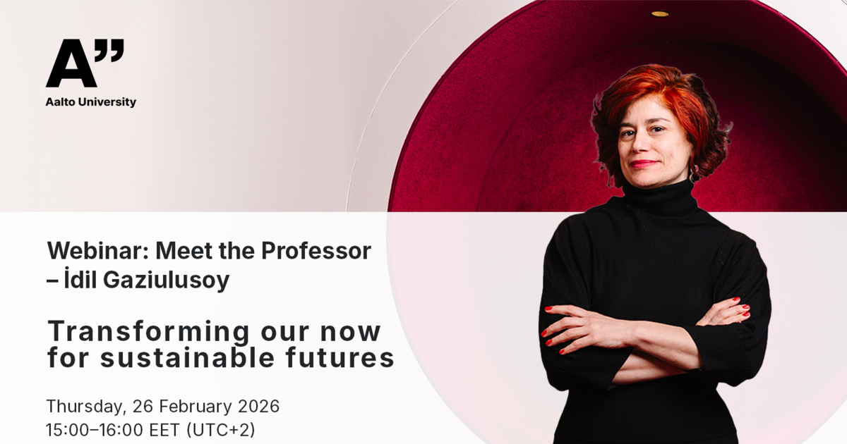Meet the Professor | Aalto-yliopisto