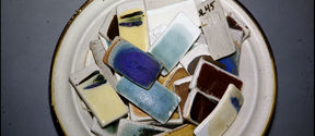 Kyllikki Salmenhaara's ceramic test tiles