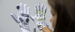 Smart gloves in Wearable Systems Lab, Aalto University. Image: Mikko Raskinen/Aalto University
