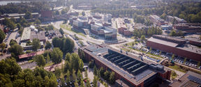 Otaniemi campus above / photo: Aalto University, Matti Ahlgren