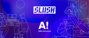 Slushin ja Aallon yhteistyöbanneeri