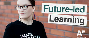 The Future-led Learning Podcast is hosted by Riikka Evans. Photograph: Janne Illman.