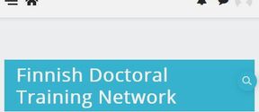 The text "Finnish Doctoral Training Network" on a website