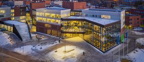 a photo of Aalto University BIZ main building by Mika Huisman