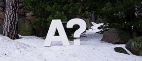 Aalto logo on the snow