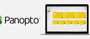 panopto logo and computer