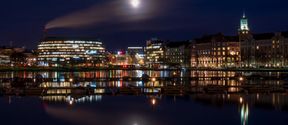 Helsinki at night